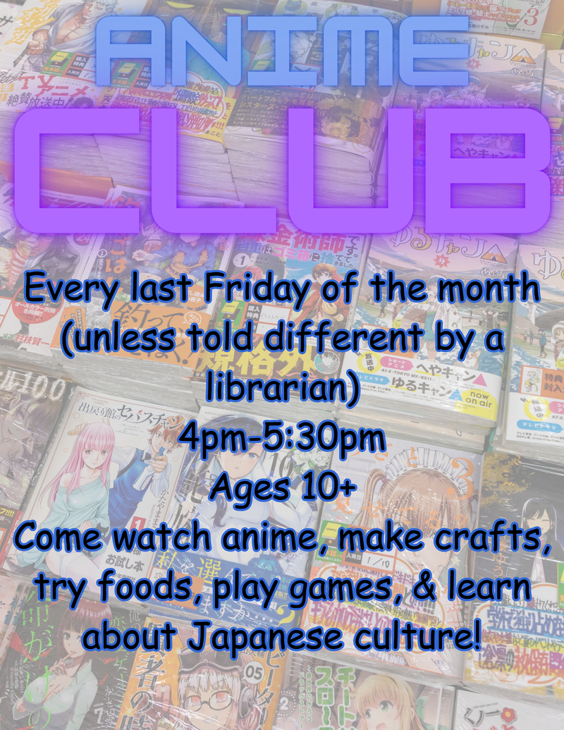 Anime Club - Waynesville Library